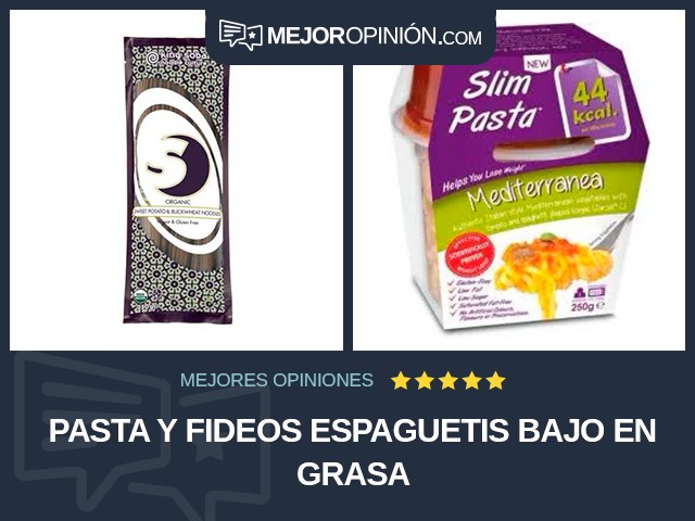 Pasta y fideos Espaguetis Bajo en grasa