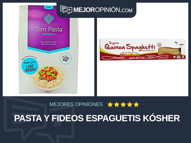 Pasta y fideos Espaguetis Kósher