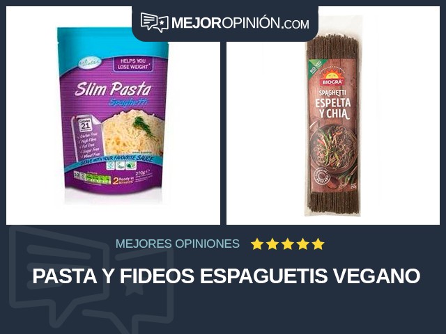 Pasta y fideos Espaguetis Vegano