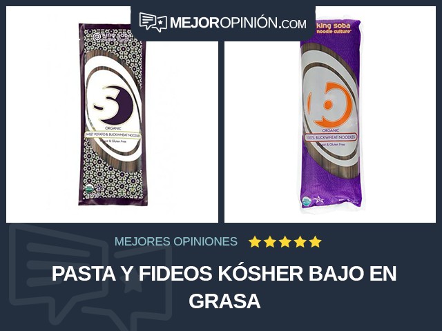 Pasta y fideos Kósher Bajo en grasa