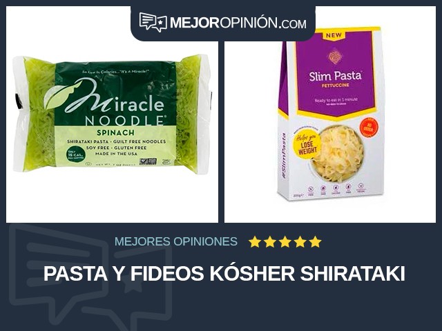 Pasta y fideos Kósher Shirataki