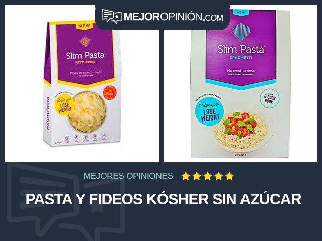 Pasta y fideos Kósher Sin azúcar