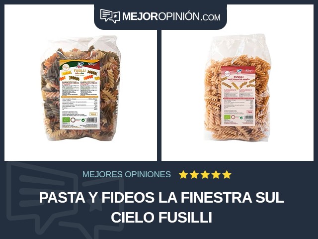 Pasta y fideos La Finestra sul Cielo Fusilli