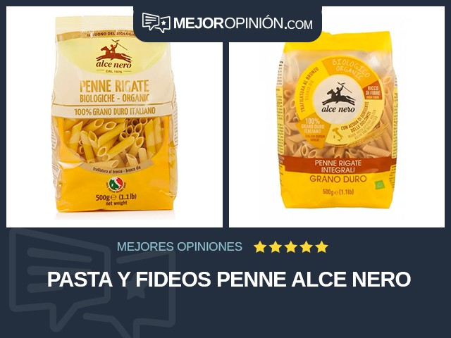 Pasta y fideos Penne alce nero