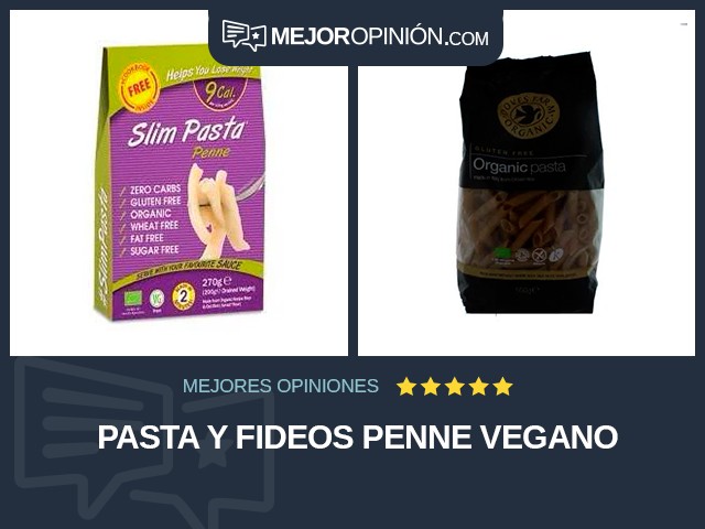 Pasta y fideos Penne Vegano