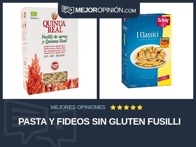 Pasta y fideos Sin gluten Fusilli