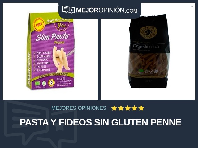 Pasta y fideos Sin gluten Penne