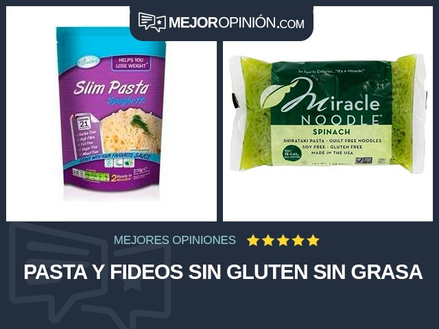 Pasta y fideos Sin gluten Sin grasa