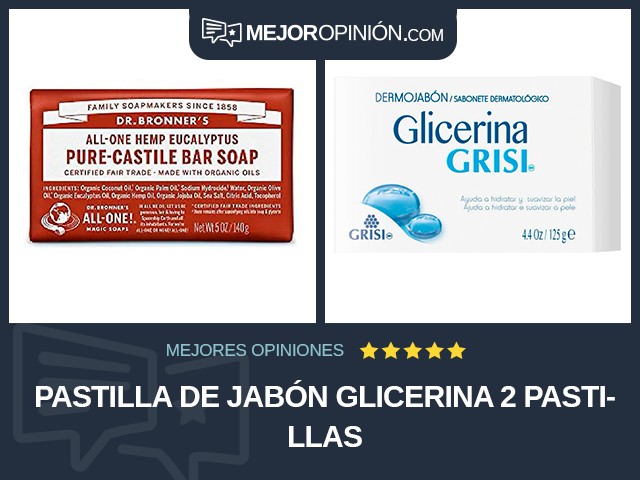 Pastilla de jabón Glicerina 2 pastillas