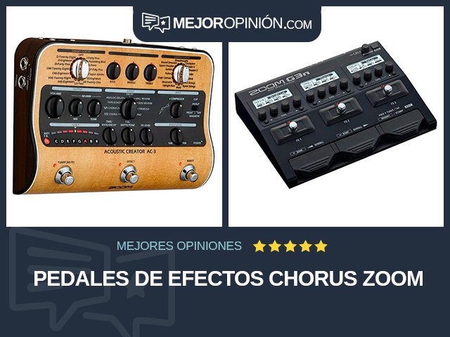 Pedales de efectos Chorus Zoom