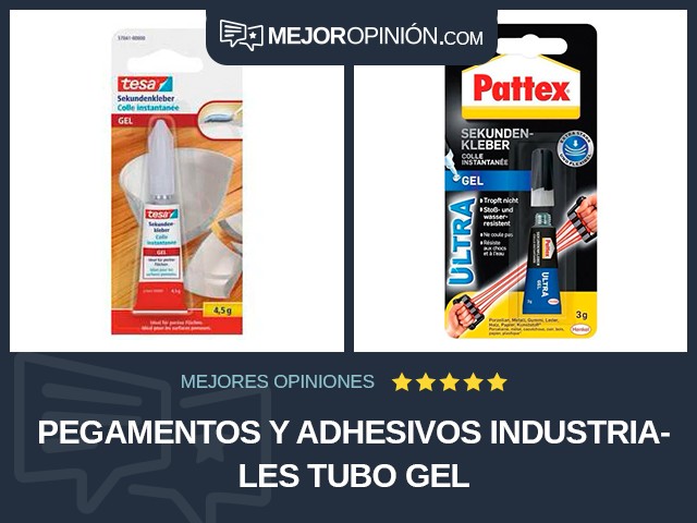 Pegamentos y adhesivos industriales Tubo Gel