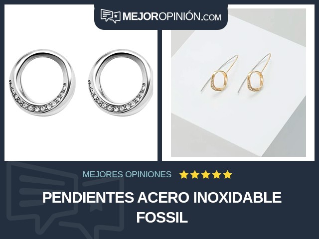 Pendientes Acero inoxidable Fossil