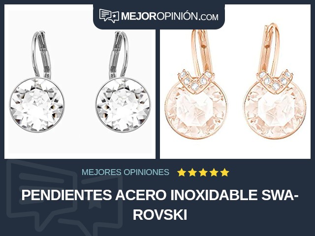 Pendientes Acero inoxidable Swarovski