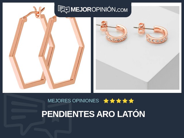 Pendientes Aro Latón