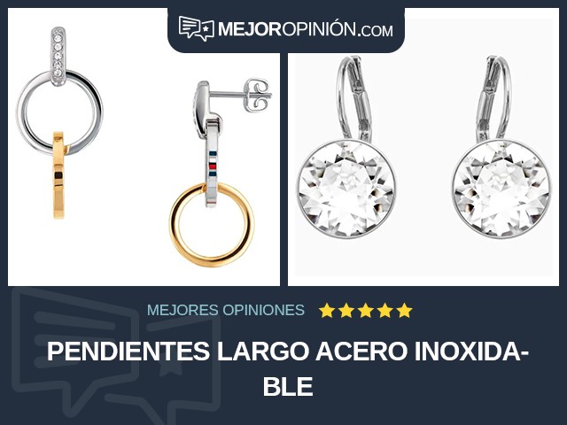 Pendientes Largo Acero inoxidable