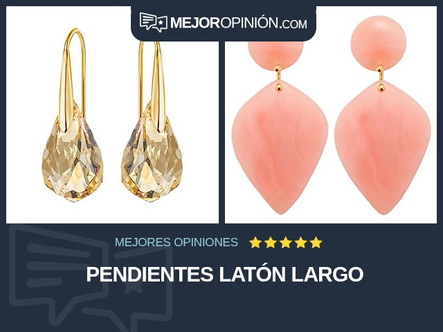 Pendientes Latón Largo