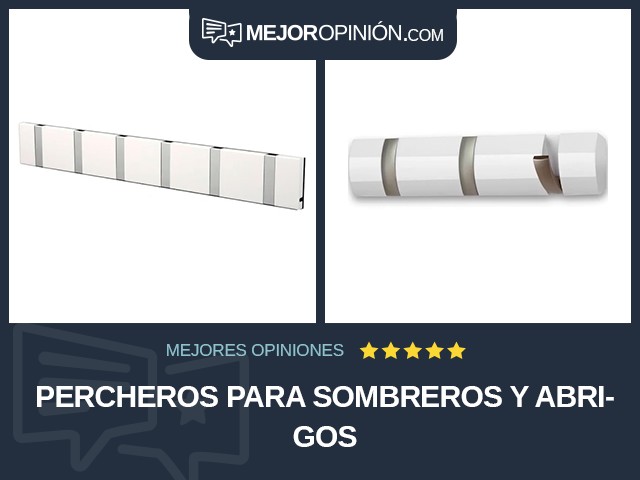 Percheros para sombreros y abrigos