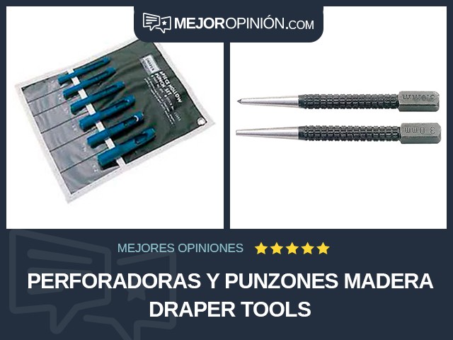 Perforadoras y punzones Madera Draper Tools