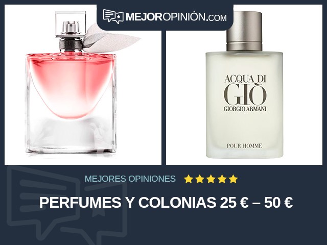 Perfumes y colonias 25 € – 50 €