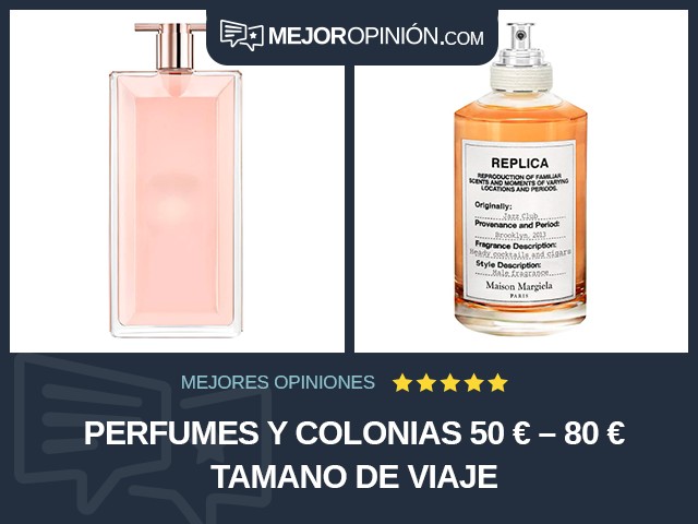 Perfumes y colonias 50 € – 80 € Tamano de viaje