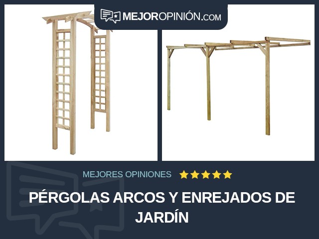 Pérgolas arcos y enrejados de jardín