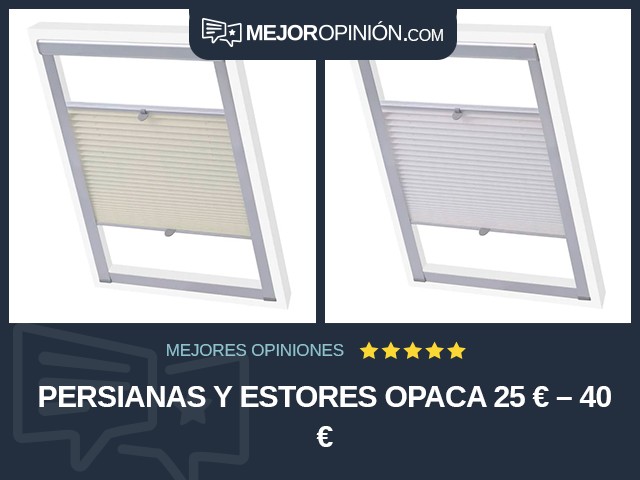 Persianas y estores Opaca 25 € – 40 €