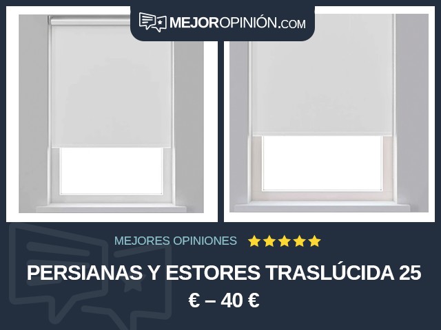 Persianas y estores Traslúcida 25 € – 40 €