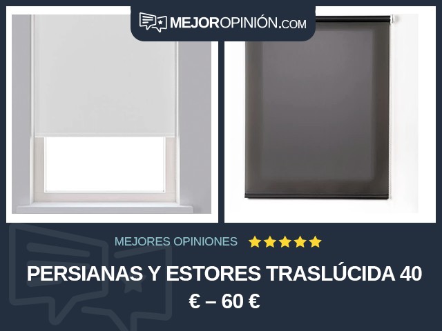 Persianas y estores Traslúcida 40 € – 60 €