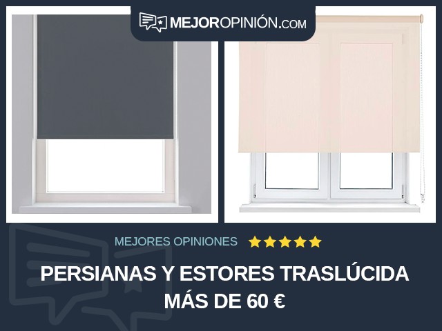 Persianas y estores Traslúcida Más de 60 €