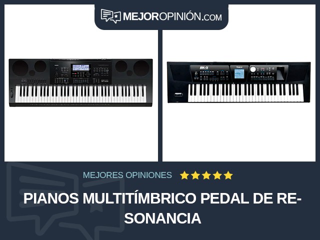 Pianos Multitímbrico Pedal de resonancia