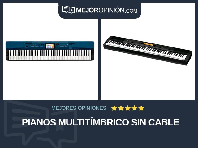 Pianos Multitímbrico Sin cable