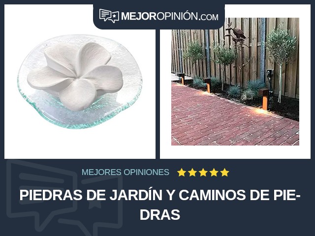 Piedras de jardín y caminos de piedras