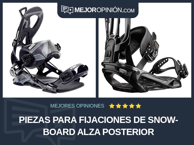 Piezas para fijaciones de snowboard Alza posterior