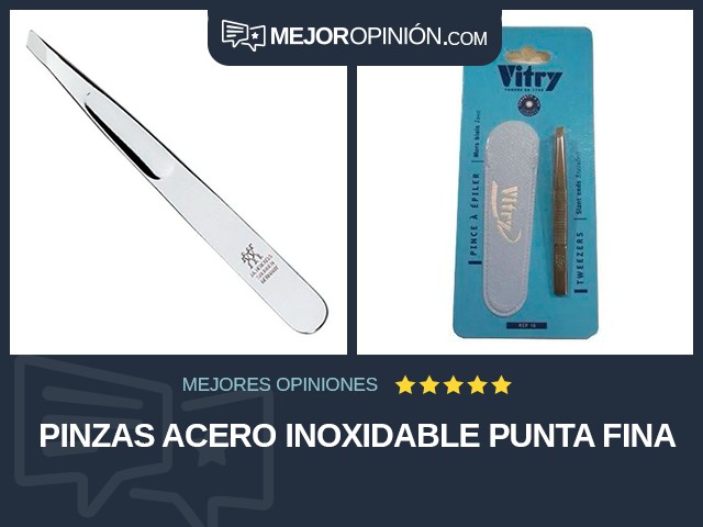 Pinzas Acero inoxidable Punta fina