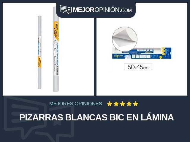 Pizarras blancas BIC En lámina