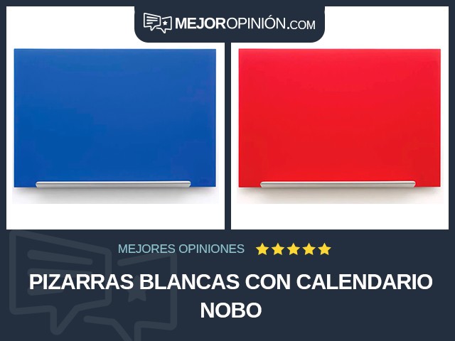 Pizarras blancas Con calendario Nobo