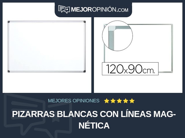 Pizarras blancas Con líneas Magnética