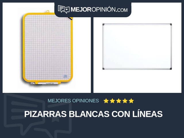 Pizarras blancas Con líneas