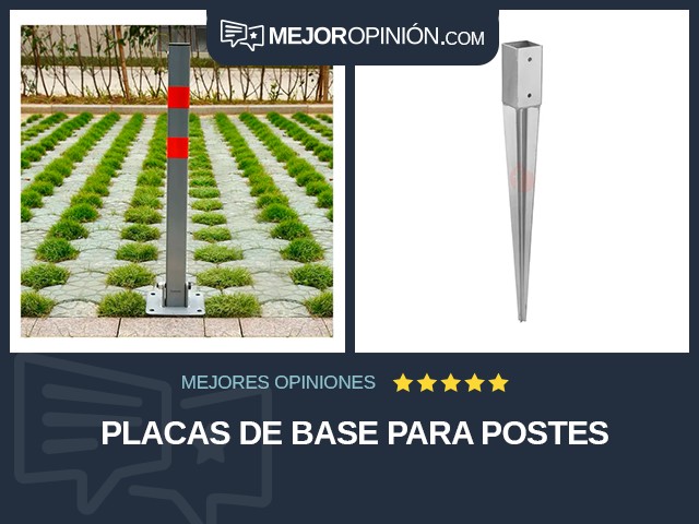 Placas de base para postes