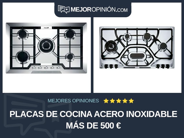 Placas de cocina Acero inoxidable Más de 500 €