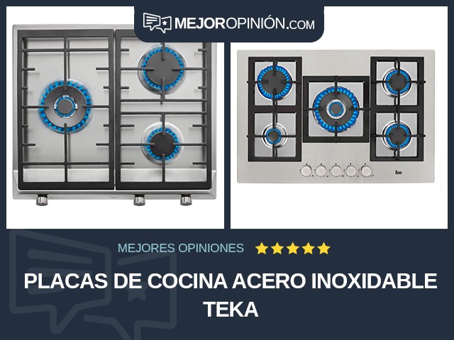 Placas de cocina Acero inoxidable Teka
