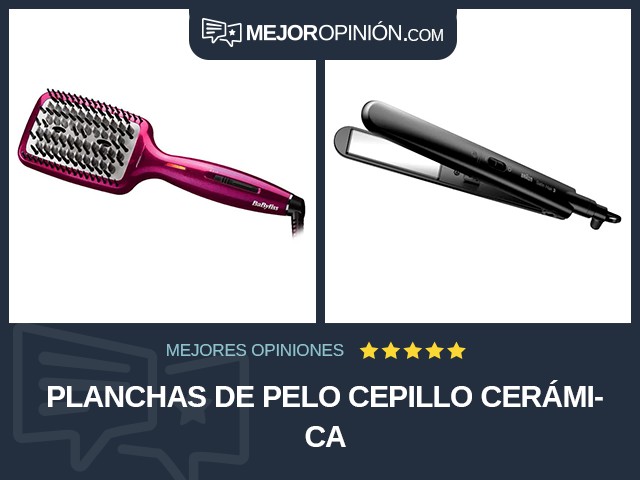 Planchas de pelo Cepillo Cerámica