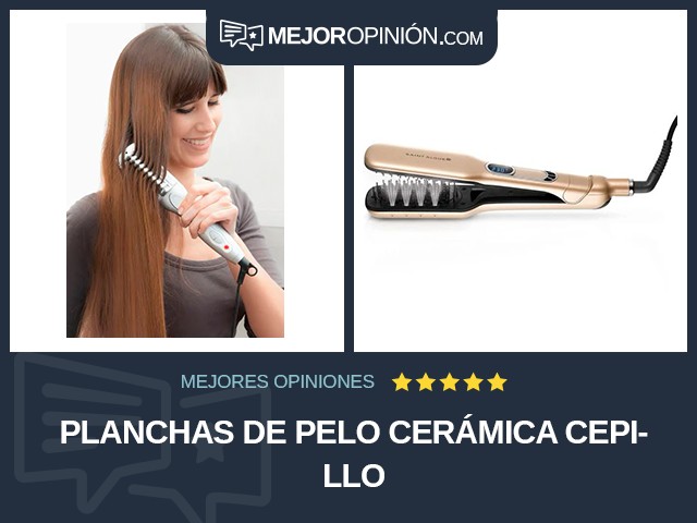 Planchas de pelo Cerámica Cepillo