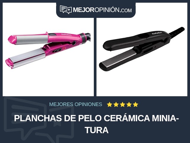 Planchas de pelo Cerámica Miniatura