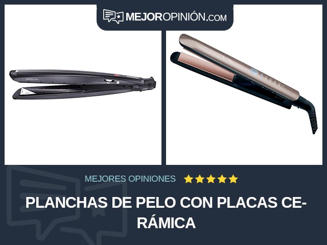 Planchas de pelo Con placas Cerámica