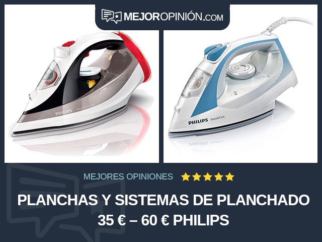 Planchas y sistemas de planchado 35 € – 60 € Philips