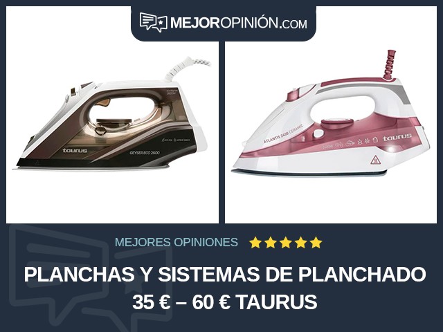 Planchas y sistemas de planchado 35 € – 60 € Taurus