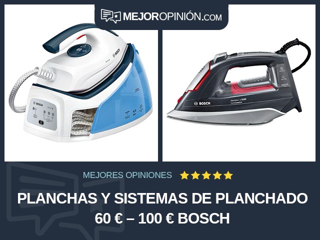 Planchas y sistemas de planchado 60 € – 100 € Bosch