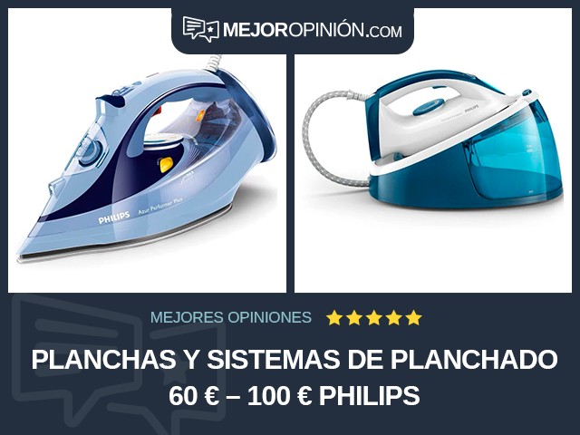 Planchas y sistemas de planchado 60 € – 100 € Philips