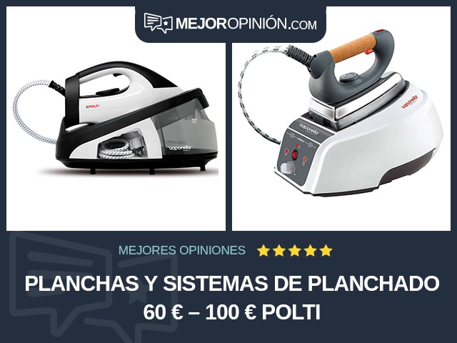 Planchas y sistemas de planchado 60 € – 100 € Polti